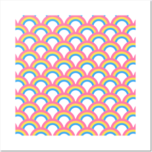 Rainbow Arc Pattern Posters and Art